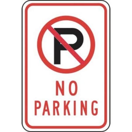 Accuform PARKING SIGN NO PARKING WITH SYMBOL SHFRP140RA